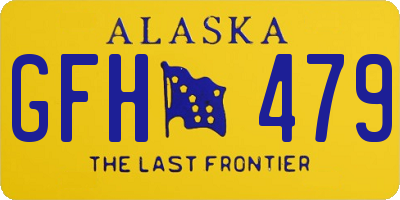 AK license plate GFH479
