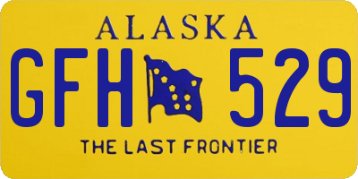 AK license plate GFH529