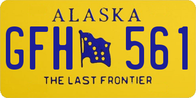 AK license plate GFH561