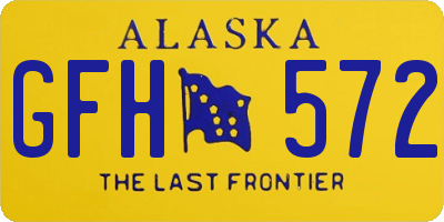 AK license plate GFH572