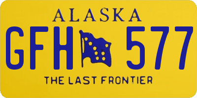 AK license plate GFH577