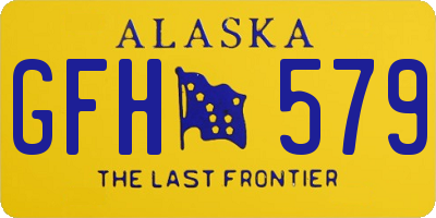 AK license plate GFH579