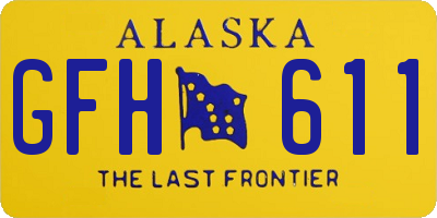 AK license plate GFH611