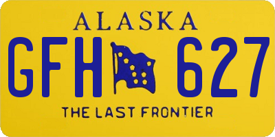AK license plate GFH627