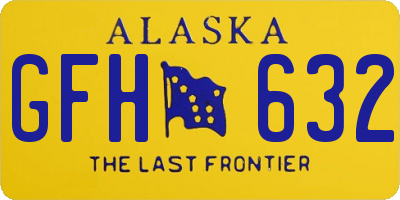 AK license plate GFH632