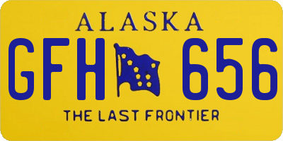 AK license plate GFH656