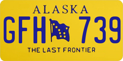 AK license plate GFH739