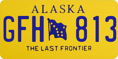 AK license plate GFH813