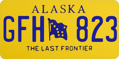 AK license plate GFH823