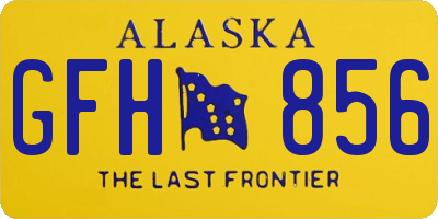 AK license plate GFH856