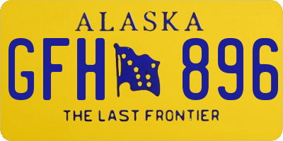 AK license plate GFH896