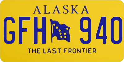 AK license plate GFH940