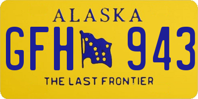 AK license plate GFH943