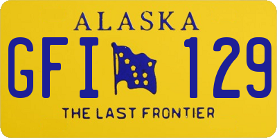 AK license plate GFI129