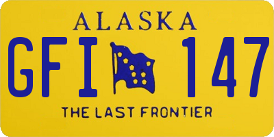 AK license plate GFI147
