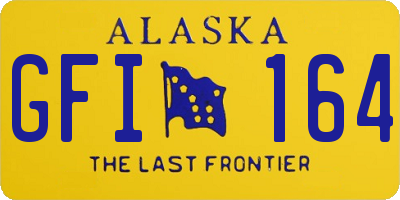 AK license plate GFI164