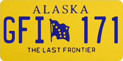 AK license plate GFI171