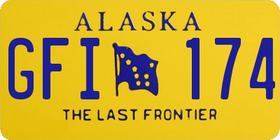 AK license plate GFI174