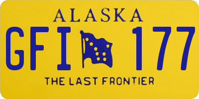 AK license plate GFI177