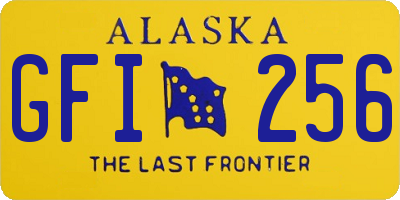 AK license plate GFI256