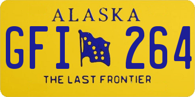 AK license plate GFI264