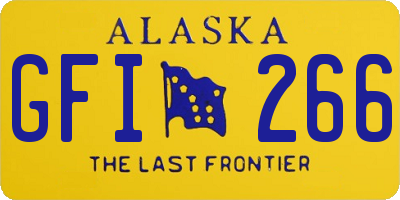 AK license plate GFI266
