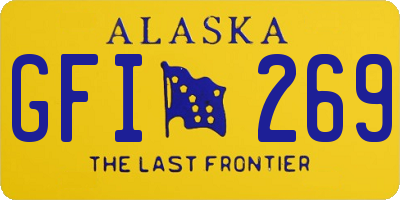 AK license plate GFI269