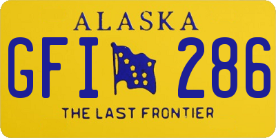 AK license plate GFI286