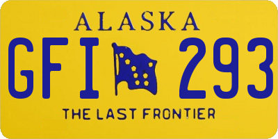 AK license plate GFI293