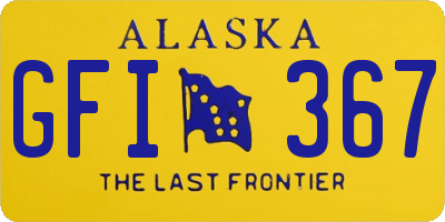 AK license plate GFI367