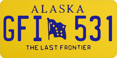 AK license plate GFI531