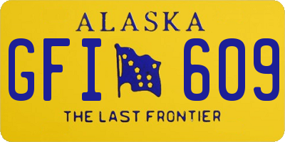AK license plate GFI609