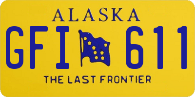 AK license plate GFI611