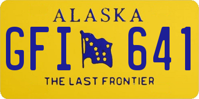 AK license plate GFI641