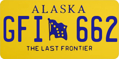 AK license plate GFI662