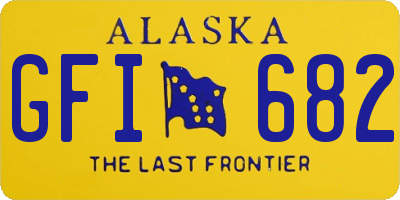 AK license plate GFI682