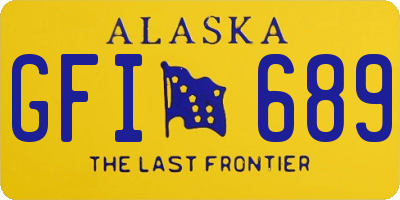 AK license plate GFI689
