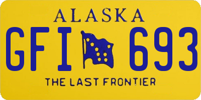 AK license plate GFI693