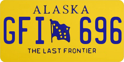 AK license plate GFI696