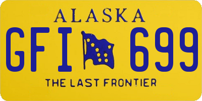 AK license plate GFI699