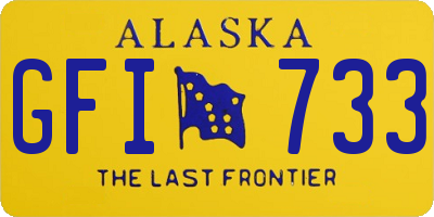 AK license plate GFI733