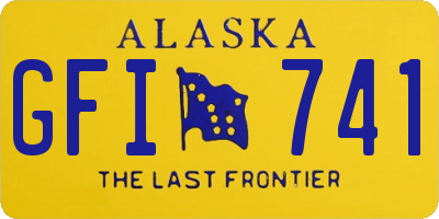 AK license plate GFI741