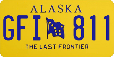 AK license plate GFI811