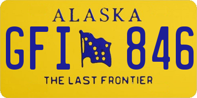 AK license plate GFI846