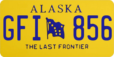 AK license plate GFI856