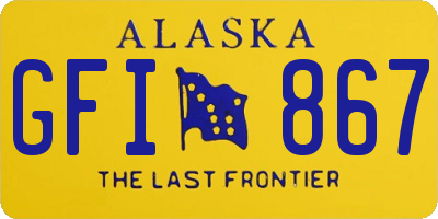 AK license plate GFI867