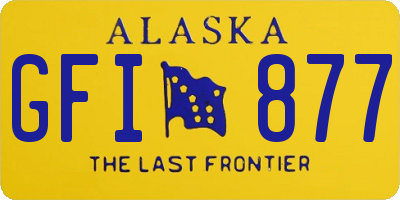 AK license plate GFI877