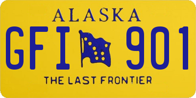 AK license plate GFI901