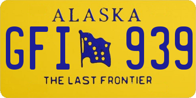 AK license plate GFI939