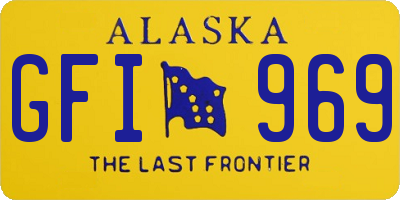 AK license plate GFI969